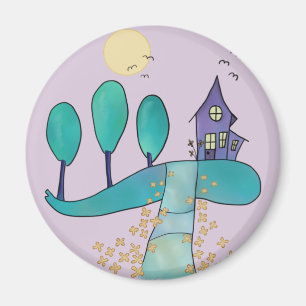 lila Haus Magnet