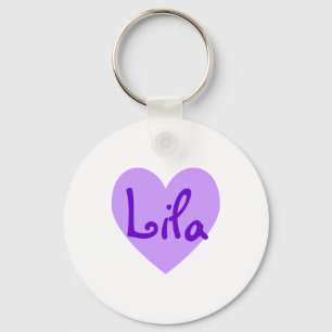 Lila in Purple Key Ring