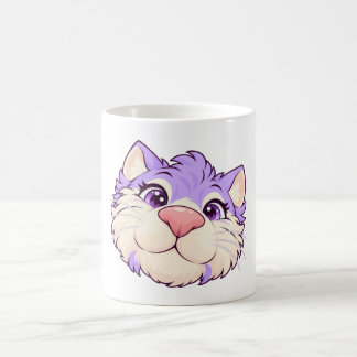 Lila Lilac Cat Face Nose First Mug