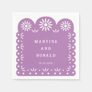 LILA MEXICAN PAPEL PICADO NAPKIN