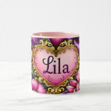 LILA ~ Mug personalized ~ zany unusual