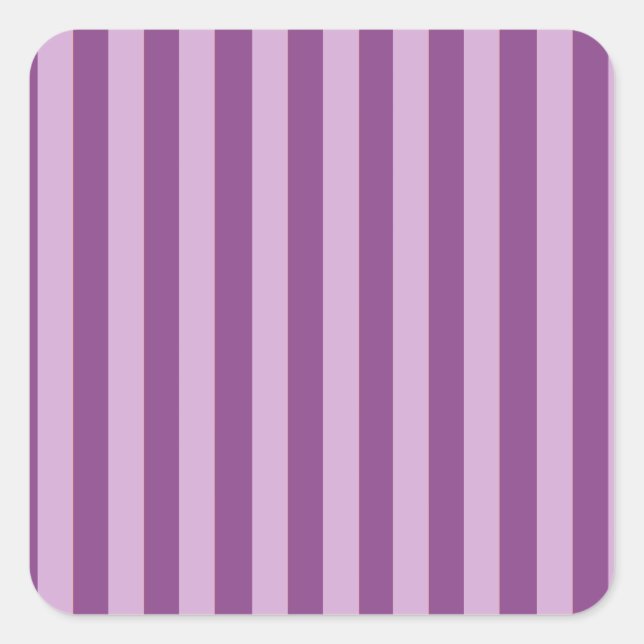 Lila Stripes Square Sticker (Front)
