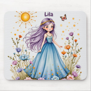 LILA ~ Sweet Girl ~ Flowers ~ Mousepad