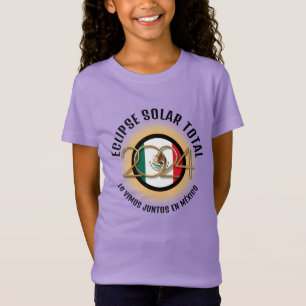 Lilac 2024 TOTAL SOLAR ECLIPSE Mexico Unisex Kids T-Shirt