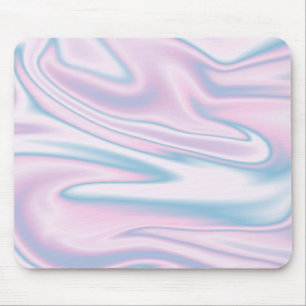 Lilac and Blue Print Mouse Pad