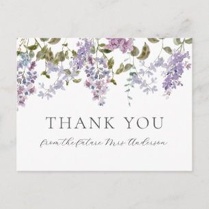 Lilac and Lavender Thank You Postcard