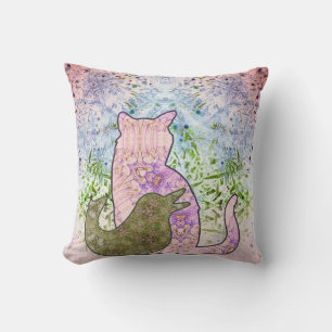 Lilac and Ollie Cushion