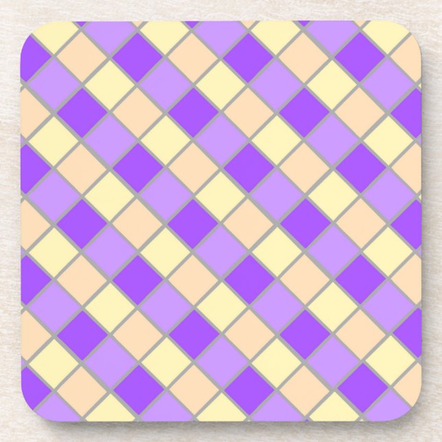 Lilac and Peach Coaster (Front)