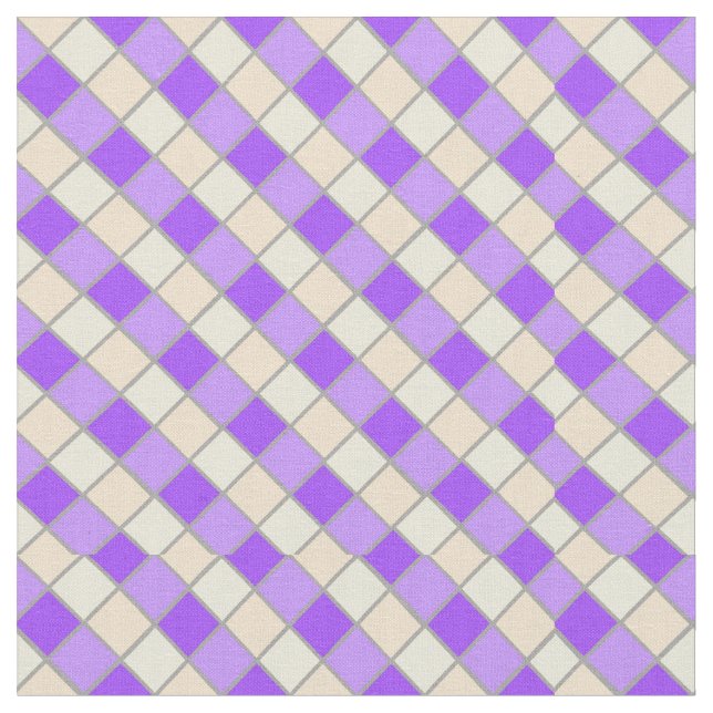 Lilac and Peach Fabric (Close Up)