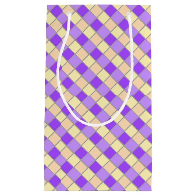 Lilac and Peach Small Gift Bag (Front)