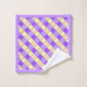 Lilac and Peach Wash Cloth