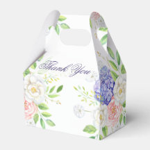 Lilac and Peony Sophisticated Wedding Favour Box