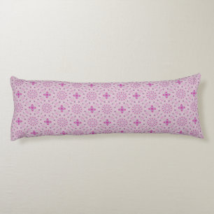 Lilac and Pink Circle Geo Repeat Pattern Body Cushion