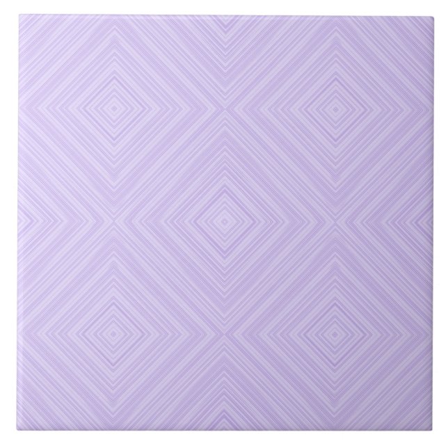 Lilac And Purple Geometric Diamond Bathroom Tile (Front)