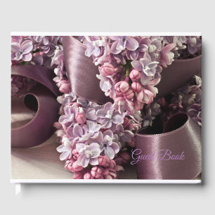 Lilac And Ribbon Curls  Guest Book