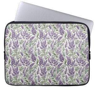 Lilac and Sage floral decoupage  Laptop Sleeve
