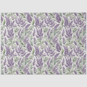 Lilac and Sage floral decoupage  Tissue Paper