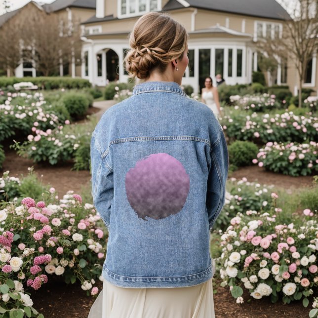 Lilac Ash Denim Jacket (Wedding Back)