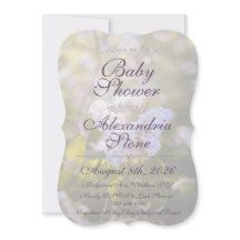 Lilac Baby Shower Invitation