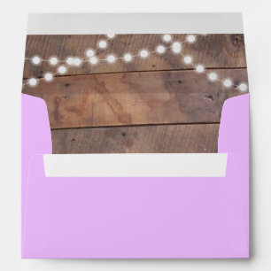 Lilac Barnwood Lights Personalised Envelope