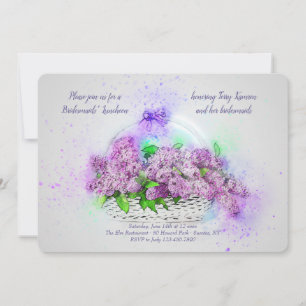 Lilac Basket Invitation