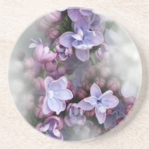 Lilac blooming coaster