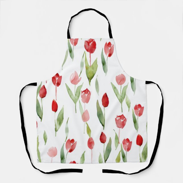 "Lilac Blossom Apron" Apron (Front)