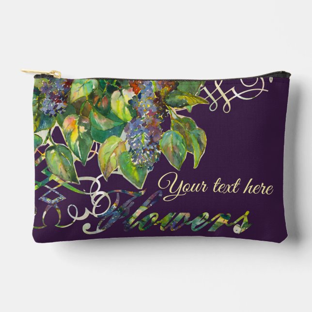 lilac blossoms accessory pouch (Front)