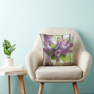 Lilac Bouquet Cushion