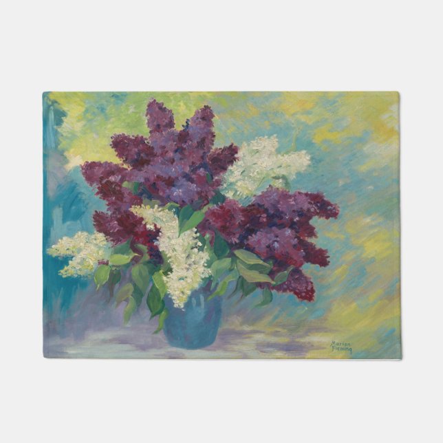 Lilac Bouquet Doormat (Front)
