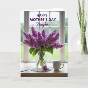 Lilac Bouquet Mothers Day Card