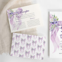 Lilac Bow Bridal Shower Recipe