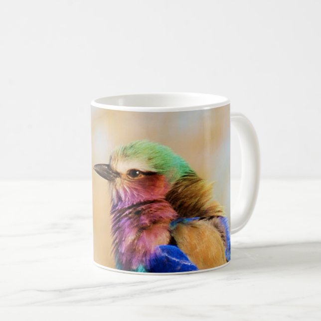 Lilac-Breasted Roller Colourful African Bird Coffee Mug (Front Right)