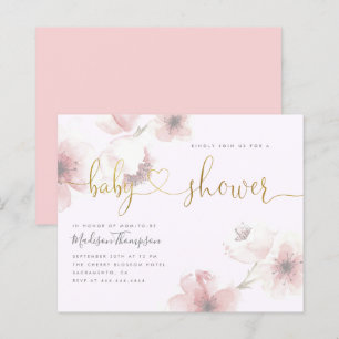 Lilac   Budget Cherry Blossom Floral Baby Shower