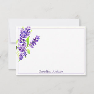 Lilac bunch personalised card