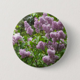 Lilac Bush 6 Cm Round Badge