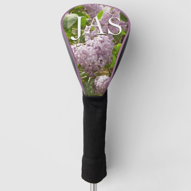 Lilac Bush Beautiful Purple Spring Flowers Golf Head Cover (Front)