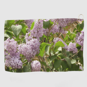 Lilac Bush Beautiful Purple Spring Flowers Golf Towel