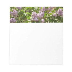 Lilac Bush Beautiful Purple Spring Flowers Notepad