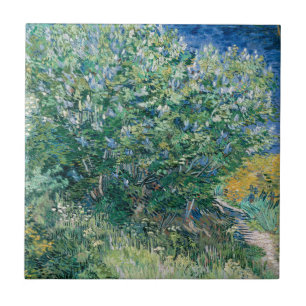 Lilac Bush (Lilacs) by Vincent Van Gogh Tile