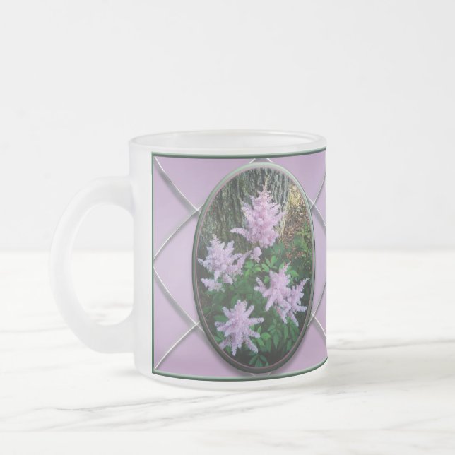 Lilac Butterfly Bush Flower Mugs Customisable (Left)