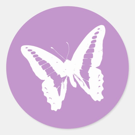 Download Lilac Butterfly Envelope Sticker Seal | Zazzle.co.uk
