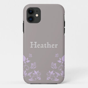 Lilac Butterfly Floral BT iPhone 5 Case