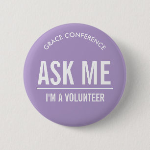 Lilac Buttons for Volunteers