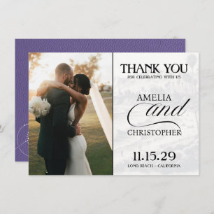 Lilac California Passport Thank You Card