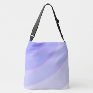 Lilac Circular Swirls ombre Crossbody Bag