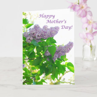 Lilac Cluster Mother's Day Card