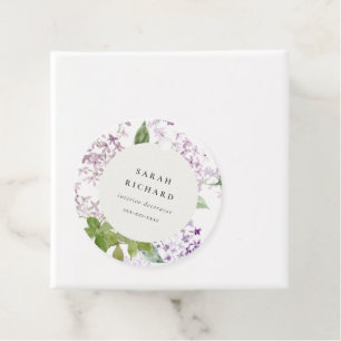Lilac Cottage Garden Floral Bunch Business Favour Tags