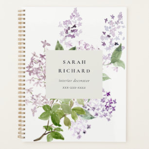 Lilac Cottage Garden Floral Bunch Business Planner
