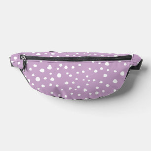 Lilac Dalmatian Spots, Dalmatian Dots, Dotted Bum Bags